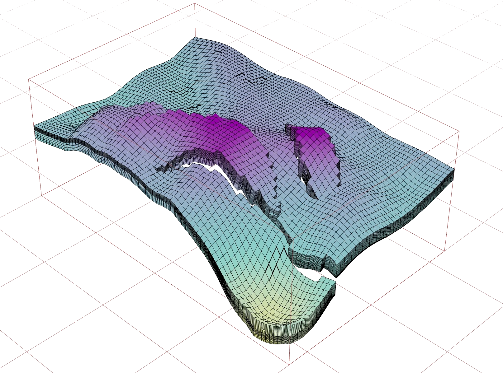 GeoVoxels geological model visualisation — example 2 of 4
