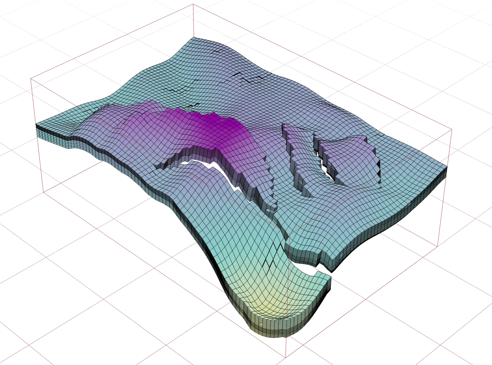 GeoVoxels geological model visualisation — example 4 of 4